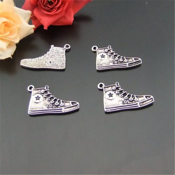 20pcs antiqued style silver tone alloy sport shoe pendants charms 29*18mm jewelry making, Bronze;silver
20pcs antiqued style silver tone alloy sport shoe pendants charms 29*18mm jewelry making, Bronze;silver