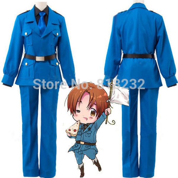 wholesale-aph axis powers hetalia north italy feliciano vargas uniform outfit cosplay costume coat+shirt+pants+belt+tie, Black
wholesale-aph axis powers hetalia north italy feliciano vargas uniform outfit cosplay costume coat+shirt+pants+belt+tie, Black
