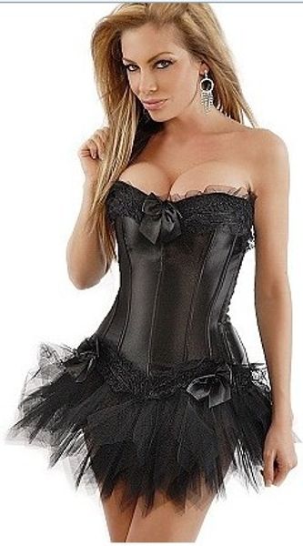 wholesale-new gothic satin lingerie lace corset + g-string + skirt bustier mini tutu wedding dress costume black corset s-2xl, Black;white
wholesale-new gothic satin lingerie lace corset + g-string + skirt bustier mini tutu wedding dress costume black corset s-2xl, Black;white