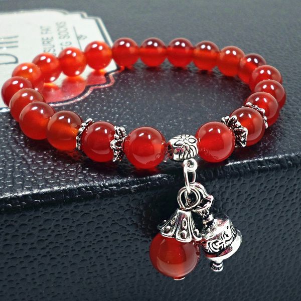 8mm natural round red agates stone beads bracelets women fashion charm beautiful stone jewelry bracelet bangles, Black
8mm natural round red agates stone beads bracelets women fashion charm beautiful stone jewelry bracelet bangles, Black