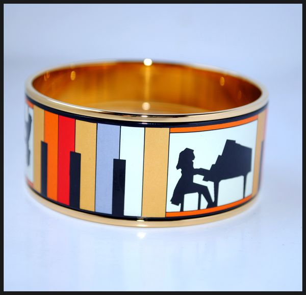 playing music series 18k gold-plated enamel bangle bracelet for woman bracelets bangles width 30mm fashion jewelry, Black
playing music series 18k gold-plated enamel bangle bracelet for woman bracelets bangles width 30mm fashion jewelry, Black