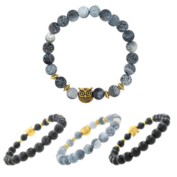 punk owl design elastic adjustable bracelets antique fossil lava beaded strand braclet for women men hand jewelry pulseira christmas gift, Black
punk owl design elastic adjustable bracelets antique fossil lava beaded strand braclet for women men hand jewelry pulseira christmas gift, Black