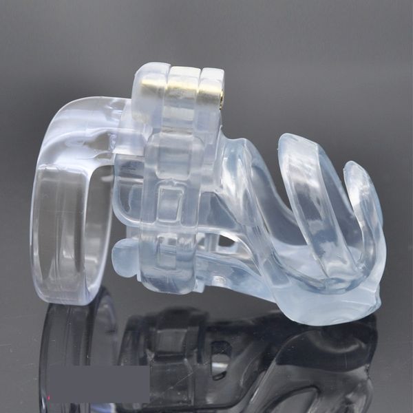 the new arrival male resin puncture pa clear chastity cage device belt with four rings translucent kit bondage sm toys 
the new arrival male resin puncture pa clear chastity cage device belt with four rings translucent kit bondage sm toys