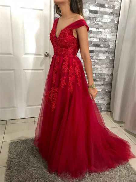 deep v neck lace appliques long evening dresses 2019 backless prom dresses cap sleeves vestidos de fiesta elegant formal gowns, Black;red
deep v neck lace appliques long evening dresses 2019 backless prom dresses cap sleeves vestidos de fiesta elegant formal gowns, Black;red