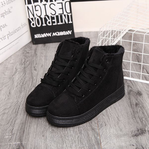 2017 genuine leather womens boots soft bottom women snow boots pointed toe flat winter ankle boots with short plush super warm, Black
2017 genuine leather womens boots soft bottom women snow boots pointed toe flat winter ankle boots with short plush super warm, Black