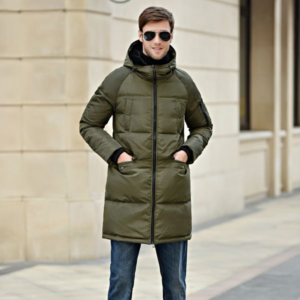 fall-the 2016 men's jacket code thick white eiderdown hooded jacket mens long winter coat fashion, Black
fall-the 2016 men's jacket code thick white eiderdown hooded jacket mens long winter coat fashion, Black