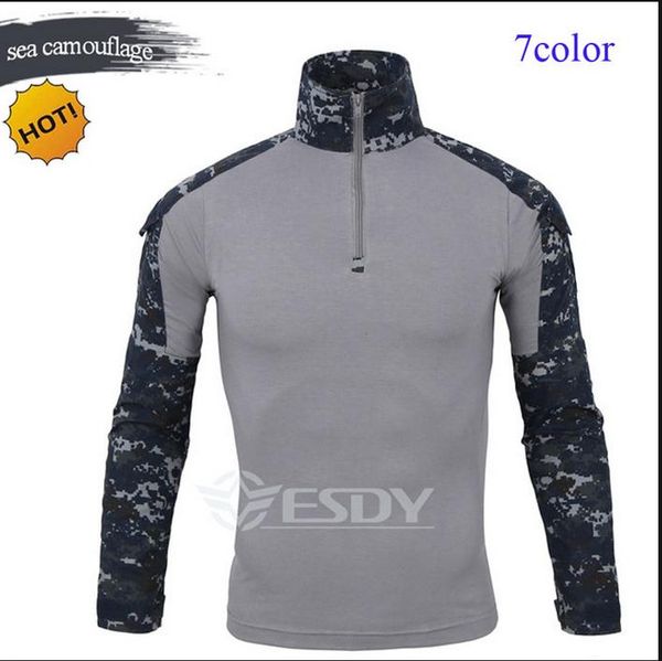 wholesale tee sport outdoor men frog suit army camouflage cargo tactical tool sleeve long shirt military combat t 7 color drtex
wholesale tee sport outdoor men frog suit army camouflage cargo tactical tool sleeve long shirt military combat t 7 color drtex