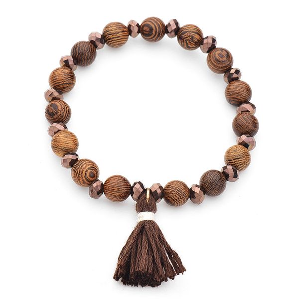 bohemia retro style literary contracted natural wood hanging tassel bracelet handmade beaded strands bracelet factory direct sale
bohemia retro style literary contracted natural wood hanging tassel bracelet handmade beaded strands bracelet factory direct sale