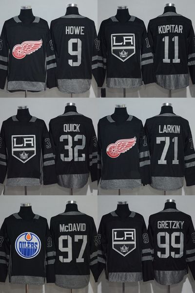 factory outlet men's detroit red wings howe larkin edmonton oilers mcdavid los angeles kings quick 100th anniversary years ice hockey j, Black;red
factory outlet men's detroit red wings howe larkin edmonton oilers mcdavid los angeles kings quick 100th anniversary years ice hockey j, Black;red