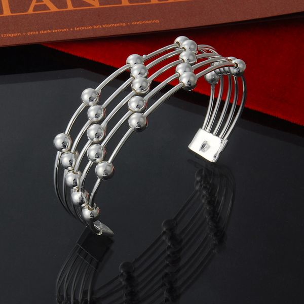 factory direct wholesale 925 sterling silver bangle bracelet 69mm 5 line smooth bead fashion silver bracelet, White
factory direct wholesale 925 sterling silver bangle bracelet 69mm 5 line smooth bead fashion silver bracelet, White