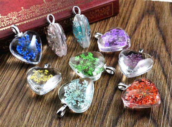 wholesale- 5pcs 27x20mm jewelry crystal glass real dried flower heart necklace pendant; necklaces for women -m7-19, Silver
wholesale- 5pcs 27x20mm jewelry crystal glass real dried flower heart necklace pendant; necklaces for women -m7-19, Silver