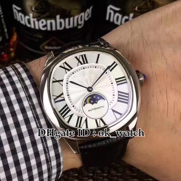 new mens watch drive de 41mm wsnm0008 white dial men's automatic mechanical watch moon phase gents watches black leather strap, Slivery;brown
new mens watch drive de 41mm wsnm0008 white dial men's automatic mechanical watch moon phase gents watches black leather strap, Slivery;brown