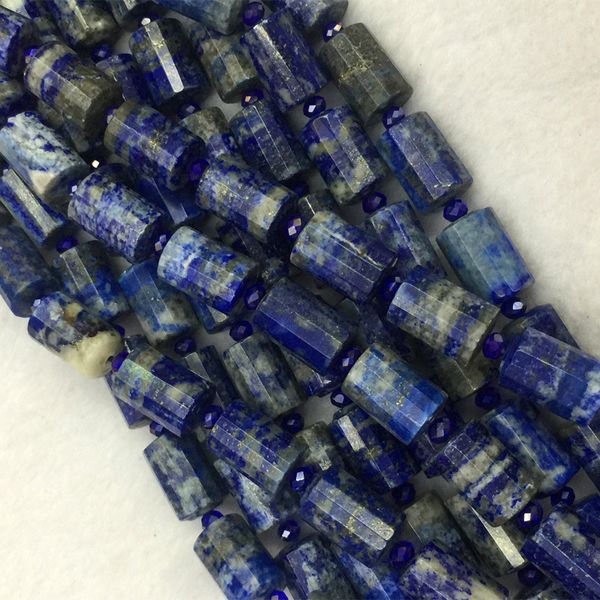 wholesale natural genuine blue lapis lazuli faceted hand cut tube loose beads barrel column beads 15" 04268, Black
wholesale natural genuine blue lapis lazuli faceted hand cut tube loose beads barrel column beads 15" 04268, Black