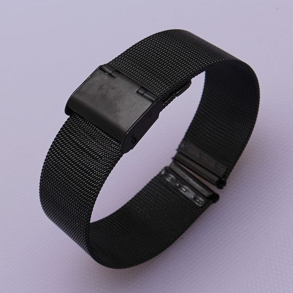 18mm 20mm 22mm 24mm thin mesh stainless steel watchband strap bracelet folding deployment for mens quartz watches accessories silver black, Black;brown
18mm 20mm 22mm 24mm thin mesh stainless steel watchband strap bracelet folding deployment for mens quartz watches accessories silver black, Black;brown
