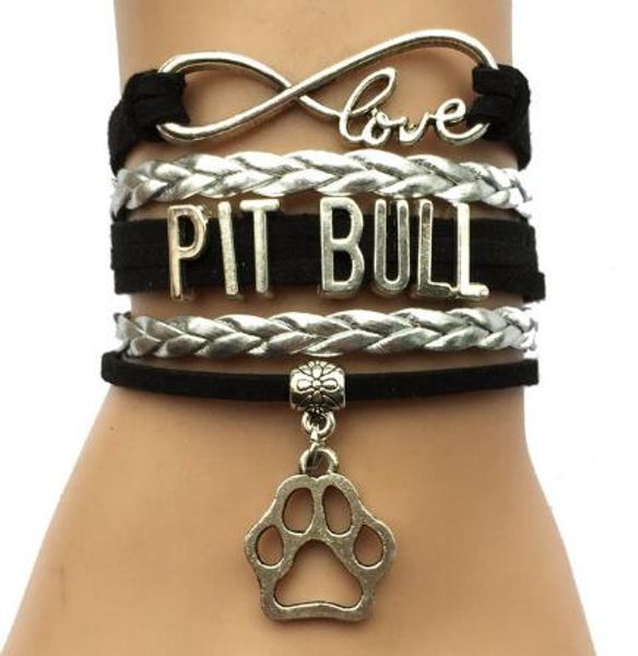 10pcs/lot diy drop shipping infinity love pit bull bracelet- animal puppy dog breeds tiger paw bracelet bangle, Golden;silver
10pcs/lot diy drop shipping infinity love pit bull bracelet- animal puppy dog breeds tiger paw bracelet bangle, Golden;silver