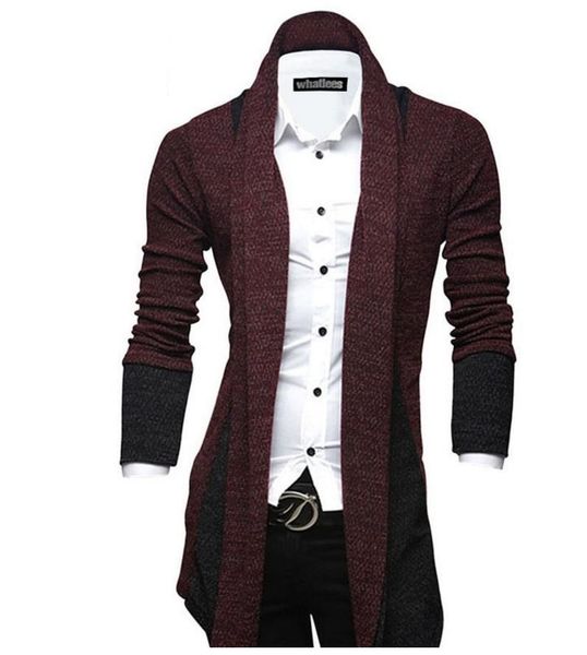 knitted cape sweatshirt men patchwork contrast color big turn down collar long sleeve cardigan fashion casual man sweatshirt y05, Black
knitted cape sweatshirt men patchwork contrast color big turn down collar long sleeve cardigan fashion casual man sweatshirt y05, Black