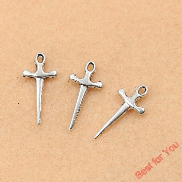 100pcs tibetan silver plated vintage crosses sword charms pendants for jewelry making diy handmade 20x9mm jewelry making, Bronze;silver
100pcs tibetan silver plated vintage crosses sword charms pendants for jewelry making diy handmade 20x9mm jewelry making, Bronze;silver