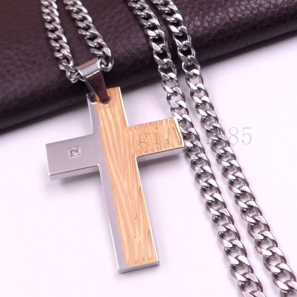 18-40" mens stainless steel cool silver cuban curb link chain necklace cross pendant
18-40" mens stainless steel cool silver cuban curb link chain necklace cross pendant