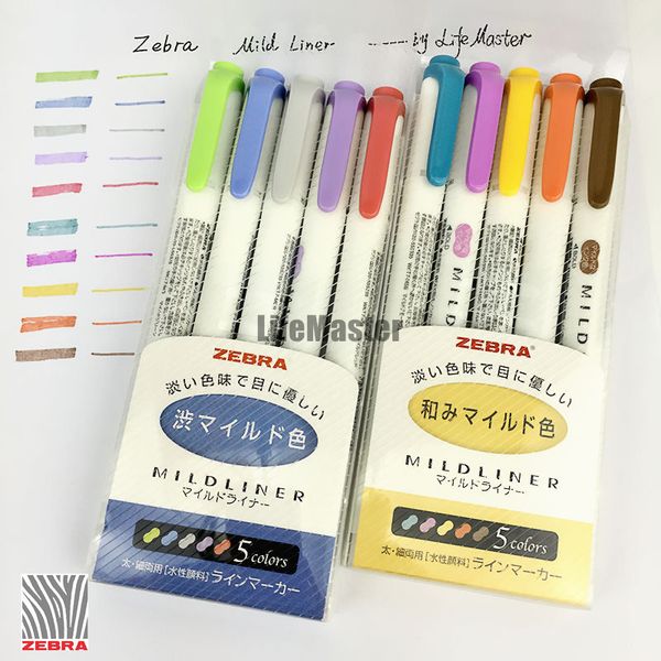 wholesale-lifemaster zebra 5 colors/lot mild liner double-sided highlighter marker round/oblique wkt7-5c, Black;red
wholesale-lifemaster zebra 5 colors/lot mild liner double-sided highlighter marker round/oblique wkt7-5c, Black;red