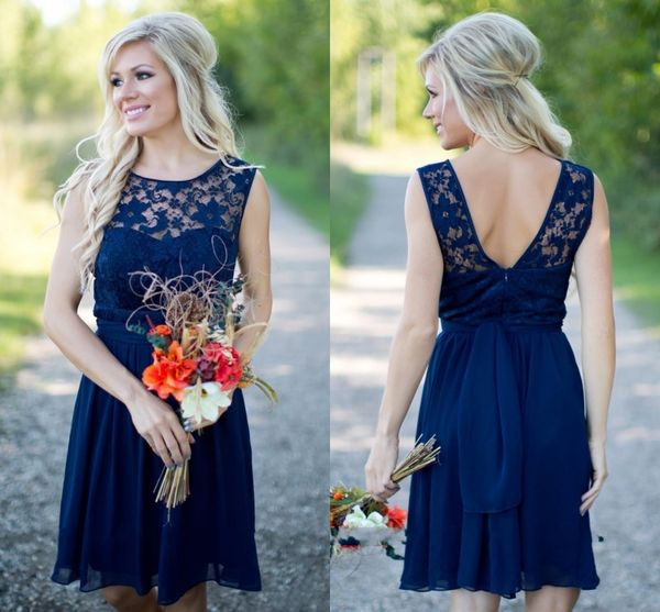 sell blue bridesmaid dresses 2016 sheer lace jewel neck a line backless chiffon beach country style bridesmaids dress knee length, White;pink
sell blue bridesmaid dresses 2016 sheer lace jewel neck a line backless chiffon beach country style bridesmaids dress knee length, White;pink