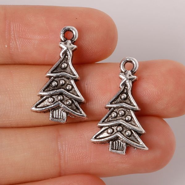 new 8pcs 14x23mm zinc alloy antique silver christmas trees diy charms pendants jewelry making diy, Bronze;silver
new 8pcs 14x23mm zinc alloy antique silver christmas trees diy charms pendants jewelry making diy, Bronze;silver