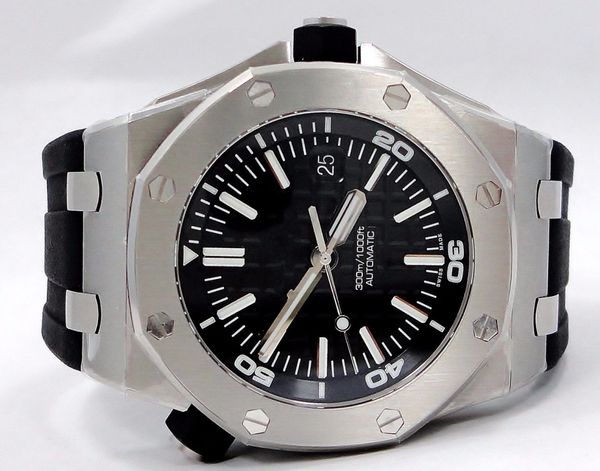 Free shipping Brand New Offshore Diver Watch Black Dial And Rubber Band Men's Wristwatches Automatic machinery Luxury Mens Sports Watch
Free shipping Brand New Offshore Diver Watch Black Dial And Rubber Band Men's Wristwatches Automatic machinery Luxury Mens Sports Watch