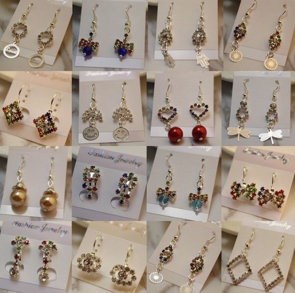 Mix Order A Variety of Earrings Round Crystal Earrings For Women Silver Gold Plated Stud Earring New Fashion CZ Diamond Drop Dangle Earrings
Mix Order A Variety of Earrings Round Crystal Earrings For Women Silver Gold Plated Stud Earring New Fashion CZ Diamond Drop Dangle Earrings
