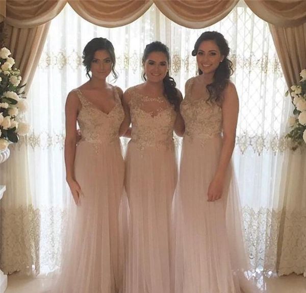 new blush pink formal bridesmaid dresses sweetheart appliques a line floor length wedding guest dress maid of honor gown custom made, White;pink
new blush pink formal bridesmaid dresses sweetheart appliques a line floor length wedding guest dress maid of honor gown custom made, White;pink