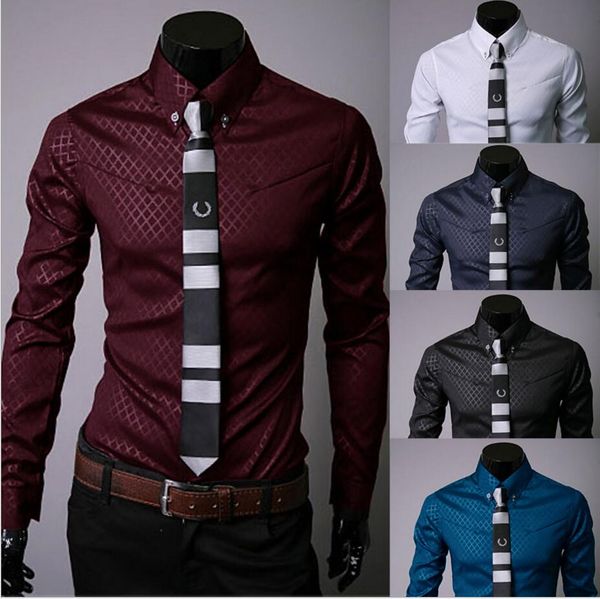 classic dress shirts shadoweave plaid single-breasted long sleeve casual men clothing spring/autumn shirts turn-down plus size, White;black
classic dress shirts shadoweave plaid single-breasted long sleeve casual men clothing spring/autumn shirts turn-down plus size, White;black