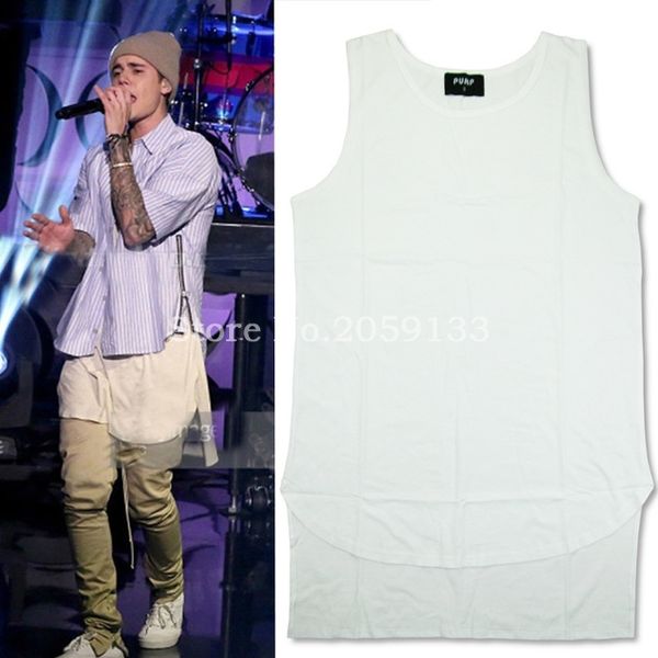 2016 latest TOPS justin bieber fear of god men's Tank Tops hiphop extended cotton vest Black white Hip Hop 
2016 latest TOPS justin bieber fear of god men's Tank Tops hiphop extended cotton vest Black white Hip Hop