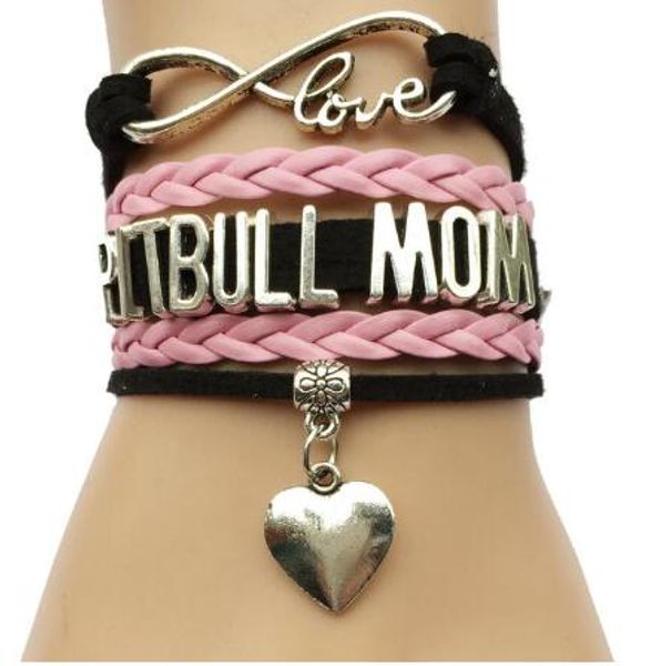 10pcs/lot sale diy handmade drop shipping infinity love pit bull mom bracelet- heart charm dog or cat puppy bracelet friend gift, Golden;silver 
10pcs/lot sale diy handmade drop shipping infinity love pit bull mom bracelet- heart charm dog or cat puppy bracelet friend gift, Golden;silver