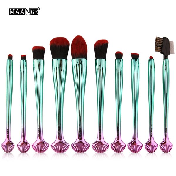 maange professional 10pcs shell makeup brushes set foundation powder eyeshadow eyeliner eyebrow lip blending cosmetic make up tool
maange professional 10pcs shell makeup brushes set foundation powder eyeshadow eyeliner eyebrow lip blending cosmetic make up tool