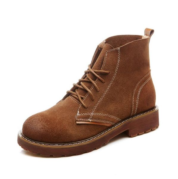 lady fashion woman nubuck leather boots motorcycle ankle style leisure boots spring/autumn shoes cow leather retro student boots, Black
lady fashion woman nubuck leather boots motorcycle ankle style leisure boots spring/autumn shoes cow leather retro student boots, Black
