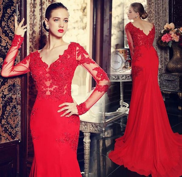 Long Sleeve Mermaid Red Mermaid Evening Dress Prom Dress 2019 Newest Lace Monther Of the Bride Dress Robe de soiree
Long Sleeve Mermaid Red Mermaid Evening Dress Prom Dress 2019 Newest Lace Monther Of the Bride Dress Robe de soiree