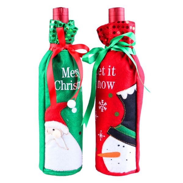 Chri tma wine bottle cover bag with equin xma home party decor green anta clau red nowman red green
Chri tma wine bottle cover bag with equin xma home party decor green anta clau red nowman red green