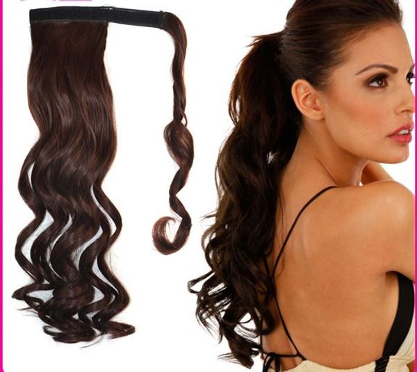 sara curly wavy wrap around ponytails 45cm 18",clip in hair kinky ponytail extensions hair pieces hairpiece pony tail brown horsetails, Black
sara curly wavy wrap around ponytails 45cm 18",clip in hair kinky ponytail extensions hair pieces hairpiece pony tail brown horsetails, Black