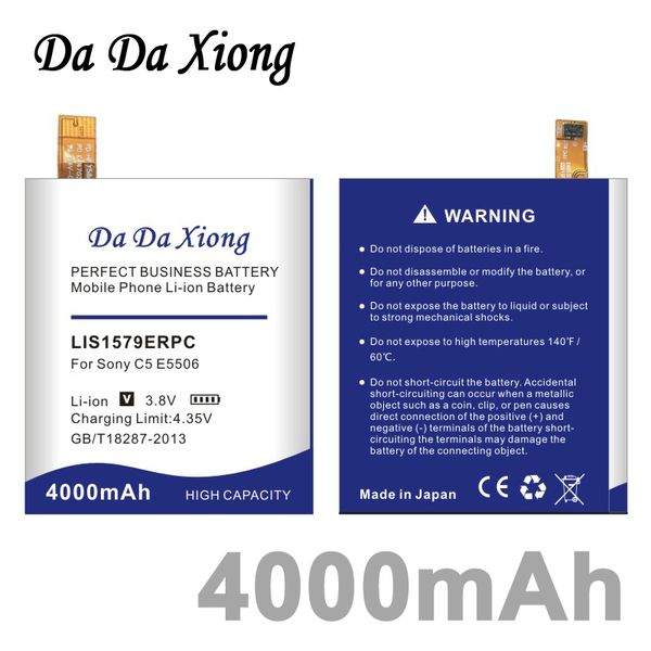Да Да Сюн 4000mAh LIS1579ERPC Аккумулятор для Sony Xperia C5 Ultra / Dual E5506 E5553 E5533 E5563 Z3 Plus Z3 + / Dual E6553 Z4 E
Да Да Сюн 4000mAh LIS1579ERPC Аккумулятор для Sony Xperia C5 Ultra / Dual E5506 E5553 E5533 E5563 Z3 Plus Z3 + / Dual E6553 Z4 E