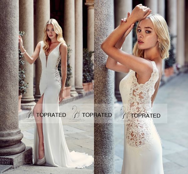 2019 Boho Сексуальная греческая богиня Модные свадебные платья с глубоким глубоким в
2019 Boho Сексуальная греческая богиня Модные свадебные платья с глубоким глубоким в