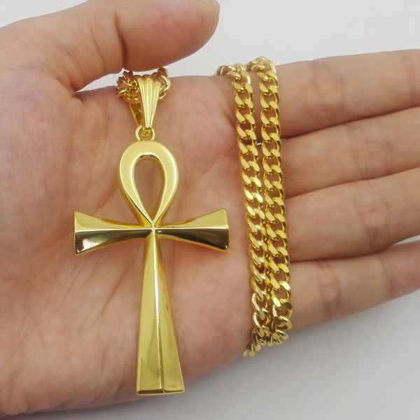 MCW Hip Hop Style Ankh Cross Pendant Egyptian Ankh Key Shape Pendant Necklace Jewelry Two Colors
MCW Hip Hop Style Ankh Cross Pendant Egyptian Ankh Key Shape Pendant Necklace Jewelry Two Colors