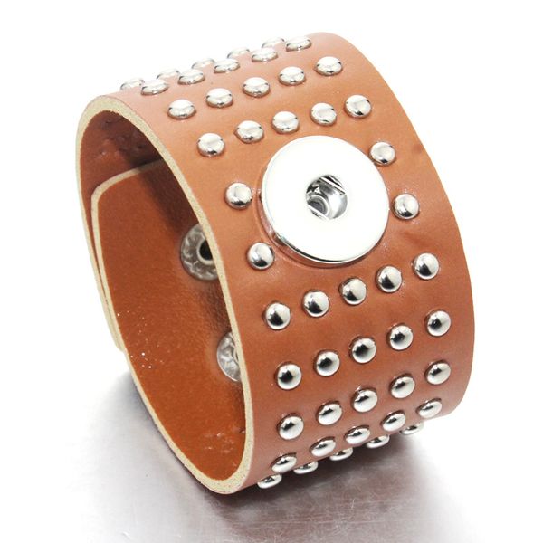 3 colors 21cm snap bracelet real leather rivet bracelet fit 18mm snap button bracelet punk style for men jewelry 9476 christmas gift, Golden;silver
3 colors 21cm snap bracelet real leather rivet bracelet fit 18mm snap button bracelet punk style for men jewelry 9476 christmas gift, Golden;silver