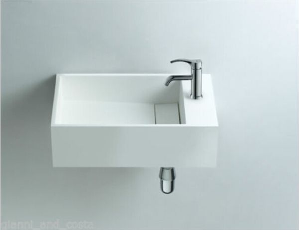 Rectangular Wall Mounted Bathroom Solid Surface Stone Vessel Sink Cloakroom Matt Or Glossy Wash Basin RS3816
Rectangular Wall Mounted Bathroom Solid Surface Stone Vessel Sink Cloakroom Matt Or Glossy Wash Basin RS3816