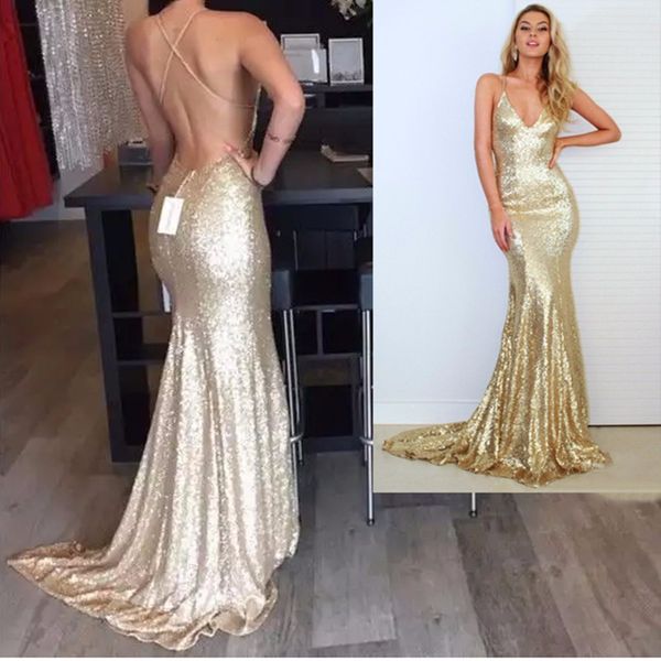 real picture champagne gold mermaid prom dresses 2016 sparkly long glitter evening dresses open back sequin dress backless, Black
real picture champagne gold mermaid prom dresses 2016 sparkly long glitter evening dresses open back sequin dress backless, Black