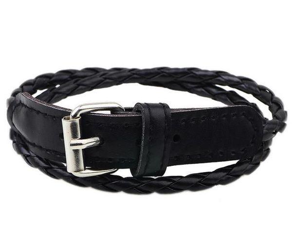 weave leather bracelet wristband fashion women men 2 layers rope buckle belt bracelets charm jewelry girl boy party christmas gift, Golden;silver
weave leather bracelet wristband fashion women men 2 layers rope buckle belt bracelets charm jewelry girl boy party christmas gift, Golden;silver