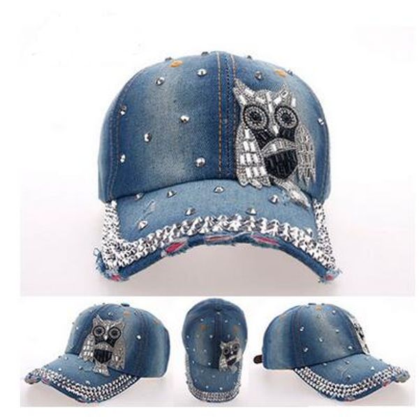 sun hat visor it rhinestone hat owl 3 row rhinestone cowboy cap crystal baseball cap snapback hat adjustable cap peaked cap, Blue;gray
sun hat visor it rhinestone hat owl 3 row rhinestone cowboy cap crystal baseball cap snapback hat adjustable cap peaked cap, Blue;gray