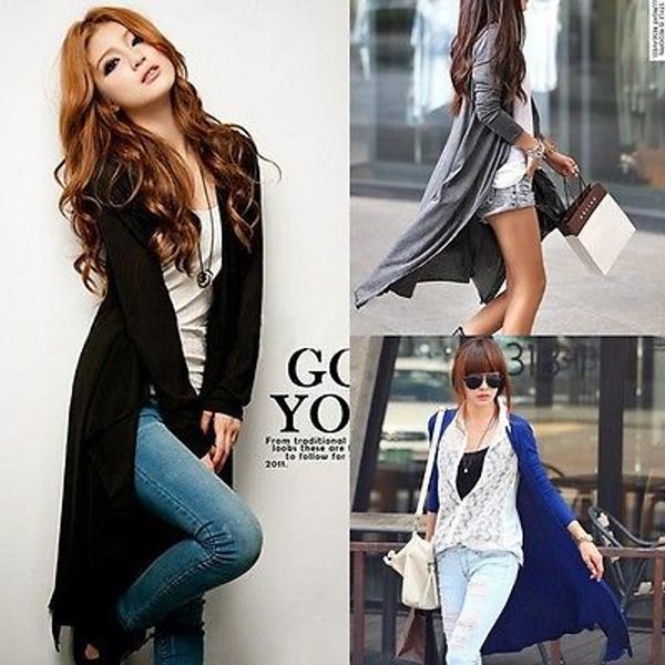 wholesale- new women long sleeve knitted cardigan loose sweater outwear long jacket coat, White;black
wholesale- new women long sleeve knitted cardigan loose sweater outwear long jacket coat, White;black