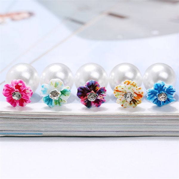 new colorful cultured pearl flowers crystal earrings jewellery double pearl beads plug earrings for girls ear studs pin for party b0453, Golden;silver
new colorful cultured pearl flowers crystal earrings jewellery double pearl beads plug earrings for girls ear studs pin for party b0453, Golden;silver