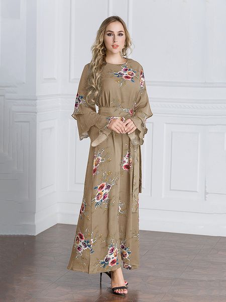 new plus size women floral print long dress muslim women long sleeve kaftan dress with belt -7xl, White;black
new plus size women floral print long dress muslim women long sleeve kaftan dress with belt -7xl, White;black