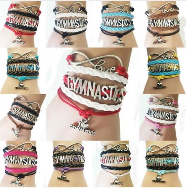 10pcs/lot drop shipping mixed colors gymnastics bracelet gift for sports fans lover handmade leather braided wrap club teams cheering, Golden;silver
10pcs/lot drop shipping mixed colors gymnastics bracelet gift for sports fans lover handmade leather braided wrap club teams cheering, Golden;silver