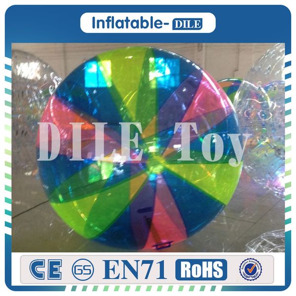 2.0m Dia Colorful Inflatable Water Walking Ball,kids Outdoor Water Games,inflatable Water Roller Ball