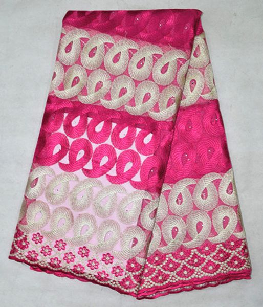 5 yds/lot bn26-2 fuchsia african mesh lace with double rope embroidery french net lace fabric for party clothing
5 yds/lot bn26-2 fuchsia african mesh lace with double rope embroidery french net lace fabric for party clothing